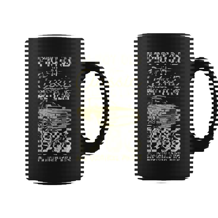 40 歳の誕生日、1986 年以来、クラシックカー、40 歳 コーヒーマグ