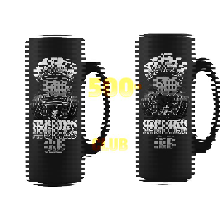 500ポンド ベンチプレスクラブ コーヒーマグ