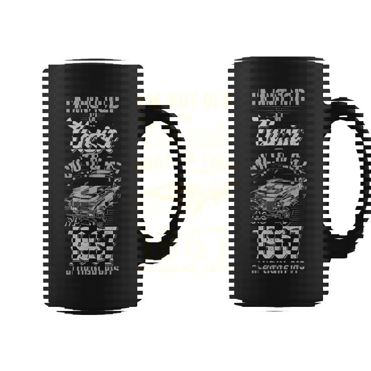 59歳の誕生日 1967年生まれのクラシックカー コーヒーマグ