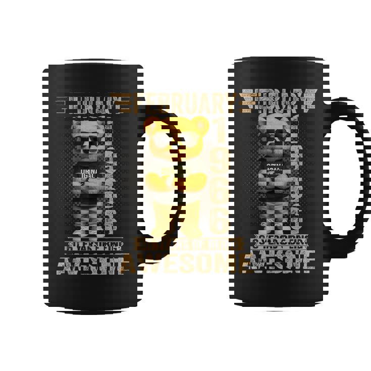 60歳 1966年2月 テディベア 60歳 誕生日 男性 女性 コーヒーマグ