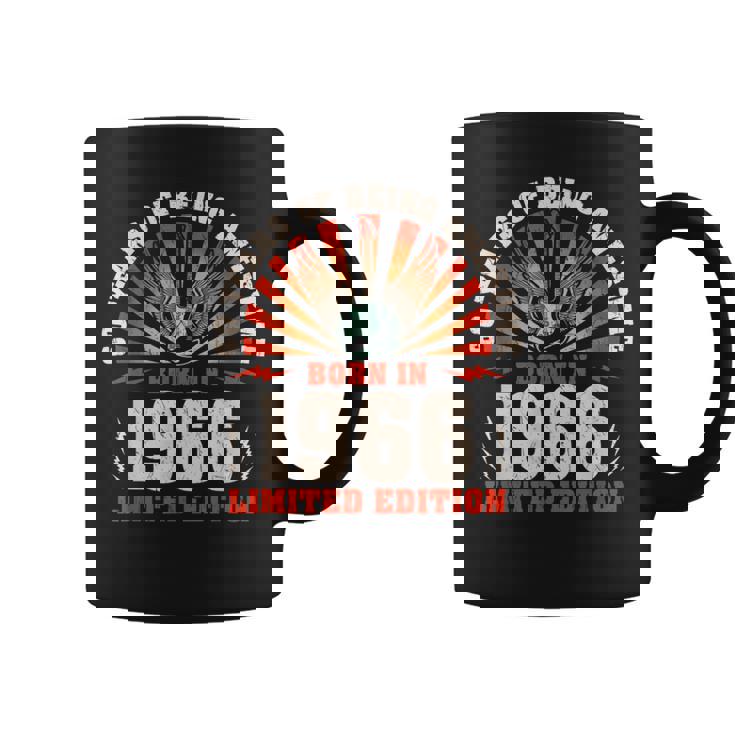 60歳の誕生日 60歳のギタリスト ギター愛好家 1966年生まれ コーヒーマグ