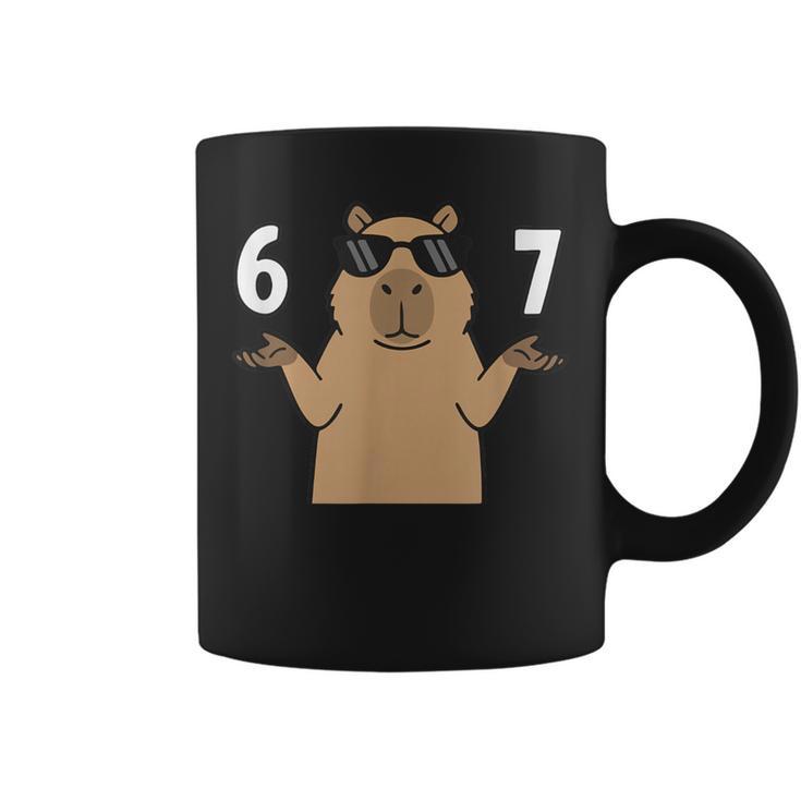 67 Meme Capibara Camisa 6 7 Gesto De La Mano Argot Niñoseisiete Taza de ...