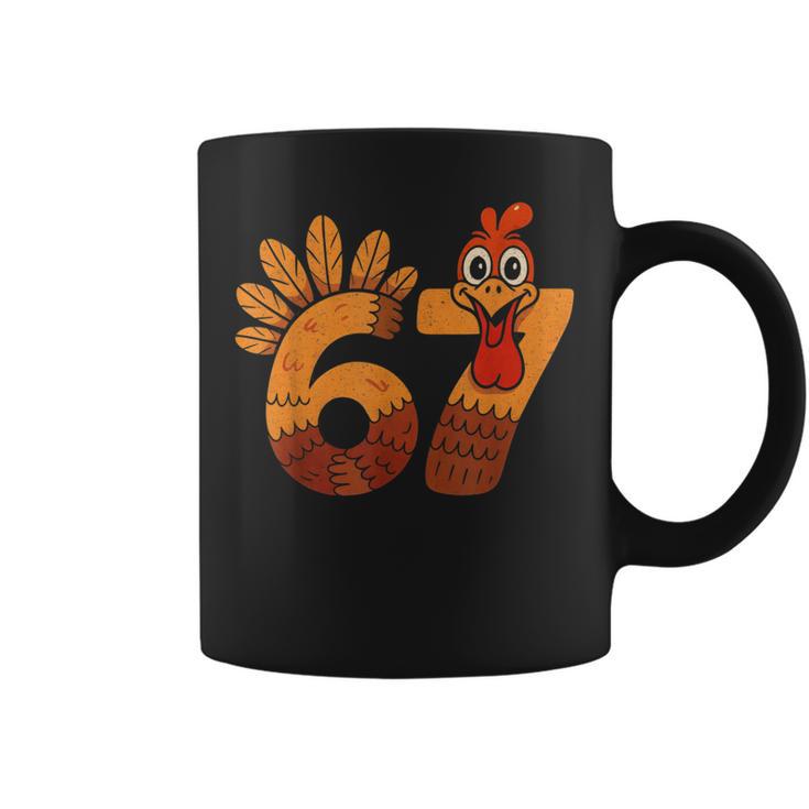 67 Meme Six Seven 6 7 Meme Number Vintage Coffee Mug - Seseable