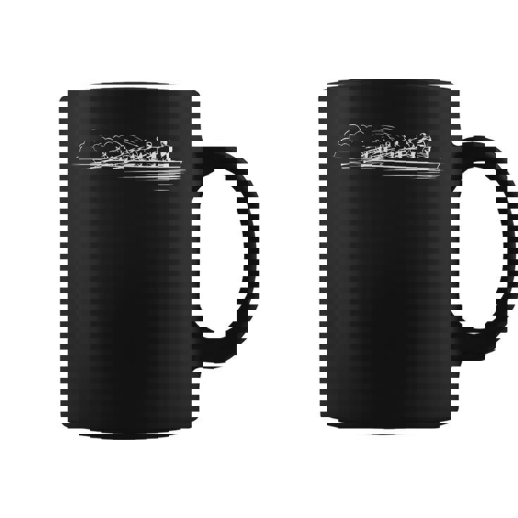 Arte En Línea Del Equipo De Remo Taza de café