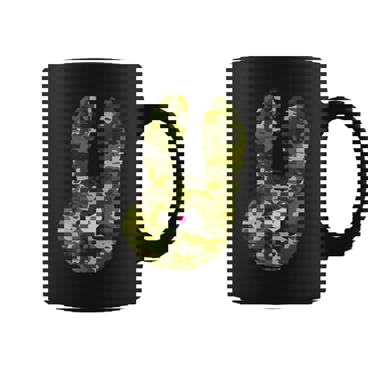 Badうさぎ星人 グリーン迷彩 コーヒーマグ