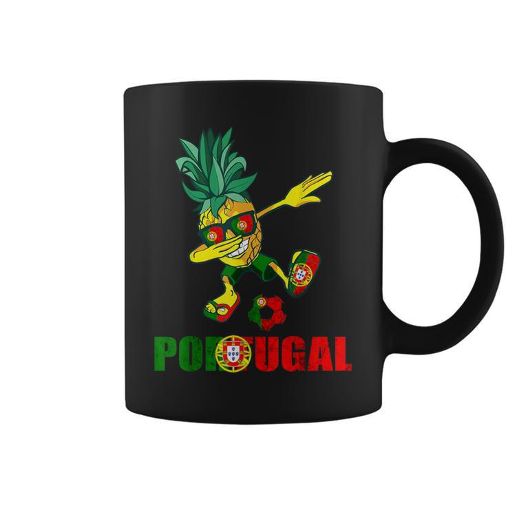 Bandera De Portugal Dabbing Piña Portugal Fútbol Portugal Taza de café