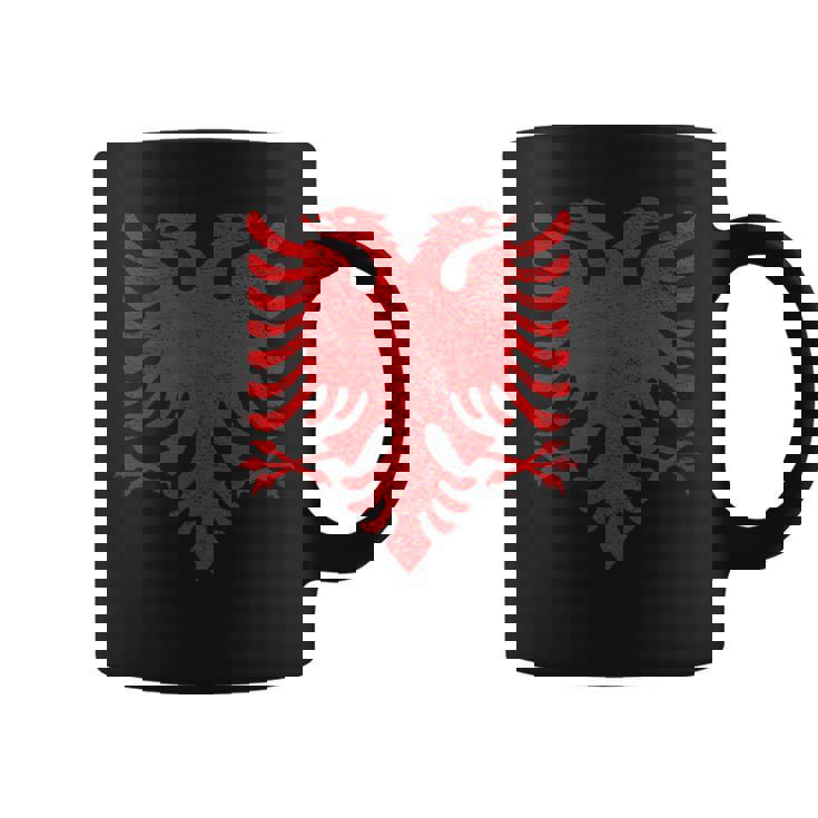Bandera Nacional Albania Águila Albana Tirana Taza de café