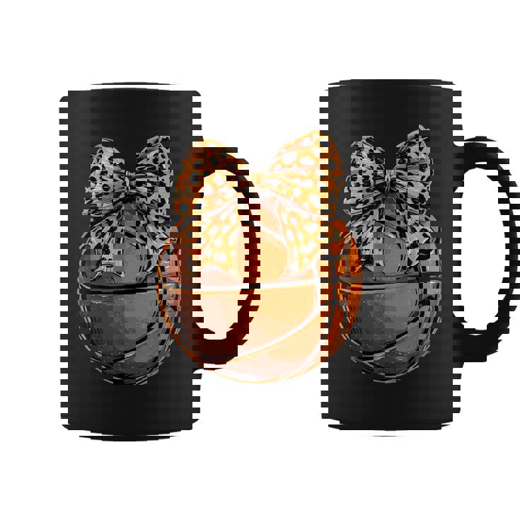Basketball Coquette Bow Cute Basketball Player Coffee Mug