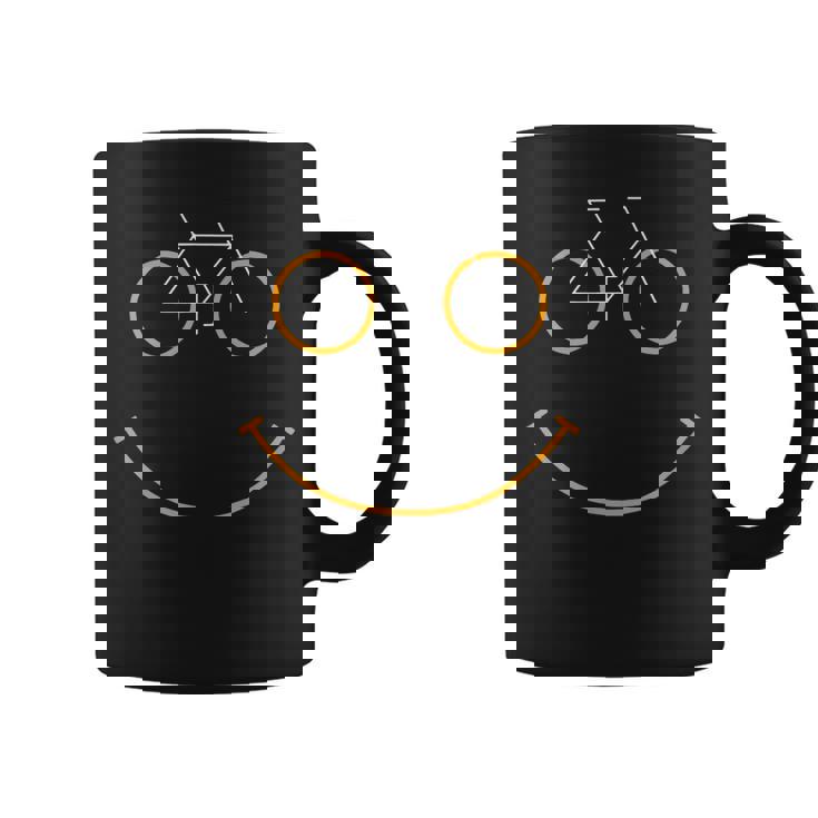 Bicycle Smile Bike Smiling Face Biking Coffee Mug