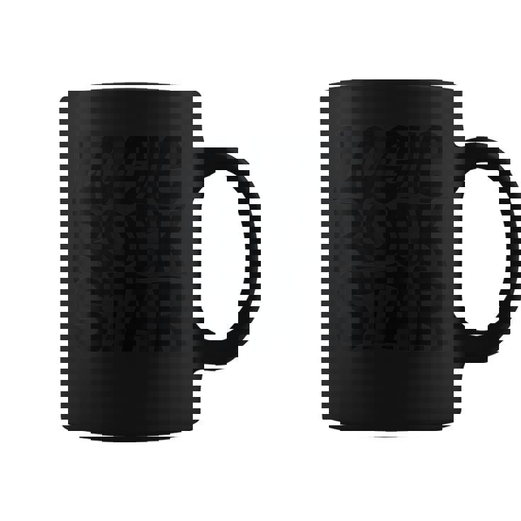 Bold Monochrome Typography コーヒーマグ