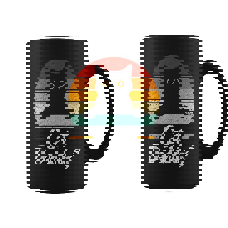 Cat Daddy Retro Compleanno & Festa Del Papà Gatto Papà Uomo Tazze