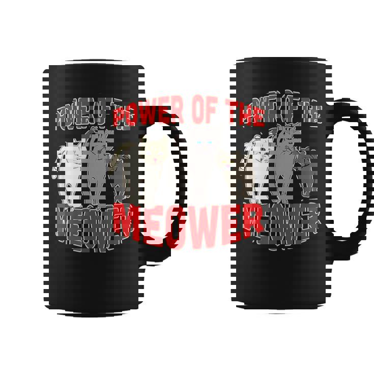 Catuperheros Power Of The Meower Feline Bossestrut Meow コーヒーマグ