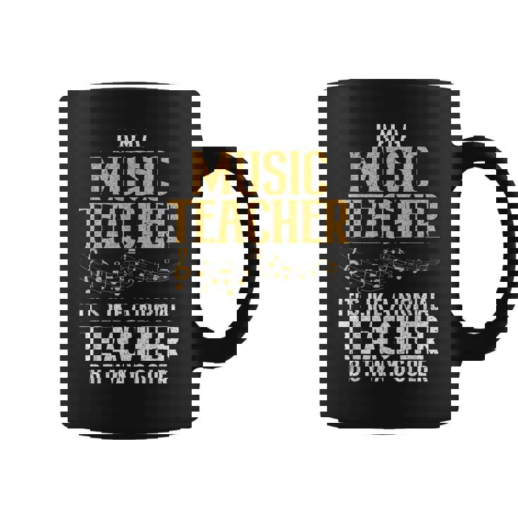 Cool Music Teacher Art For Men Women School Orchestra Coach Coffee Mug