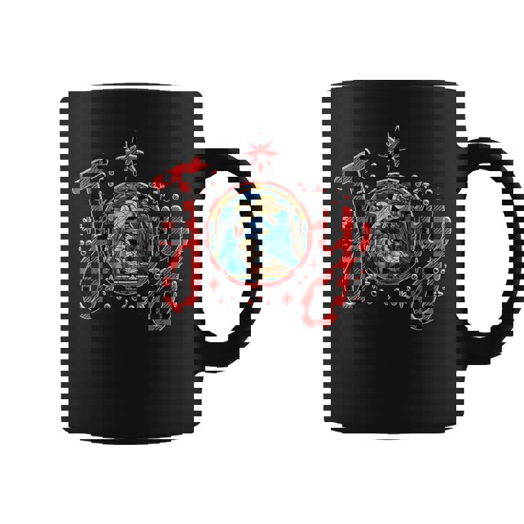 Crèche De Noël Chrétienne Joie Jésus Crèche De Noël Foi Famille Tasse