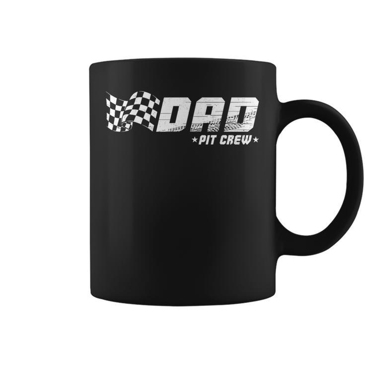 Dad Pit Crew Race Car Birthday Family Matching Pit Crew Coffee Mug
