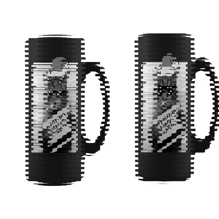 Destructor De Árbol De Navidad Para Amantes De Los Gatos Taza de café