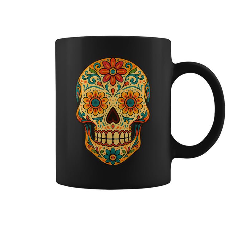 Dia De Los Muertos Crâne Enucre Tasse