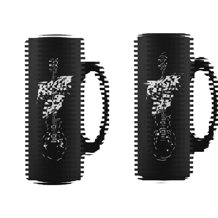 Diseño De Guitarra Rockstar Dad Taza de café