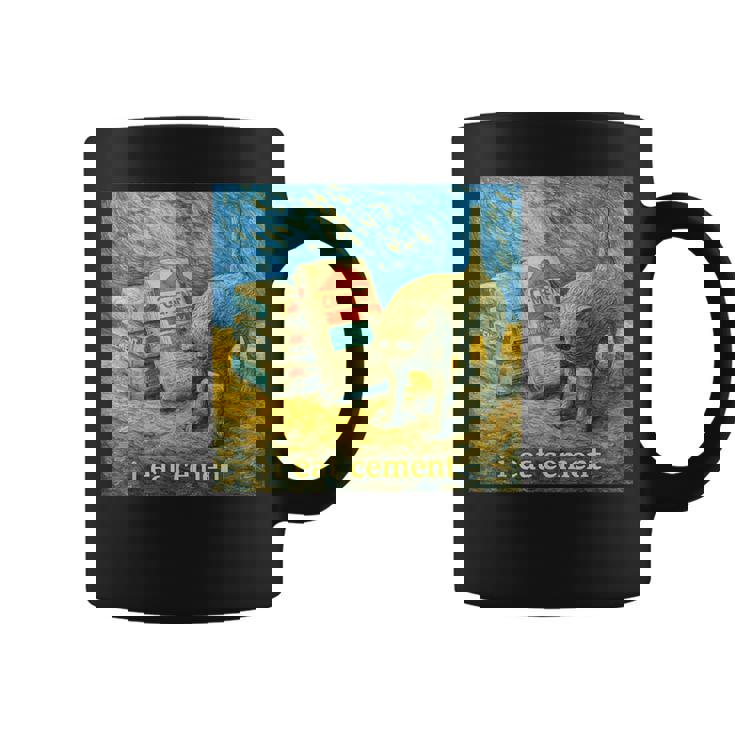 I Eat Cement 猫 ゴッホ 印象派 絵画 美学 コーヒーマグ