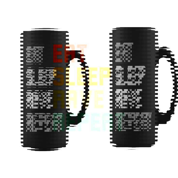 Eatleep Rave Repeat Edm テクノ コーヒーマグ