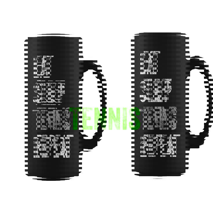 Eatleep Tennis Repeat Cool Regalo Para Jugador Taza de café