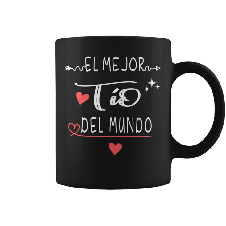 El Mejor Tío Del Mundo Regalo Para Día Del Padre Manga Larga Taza de café