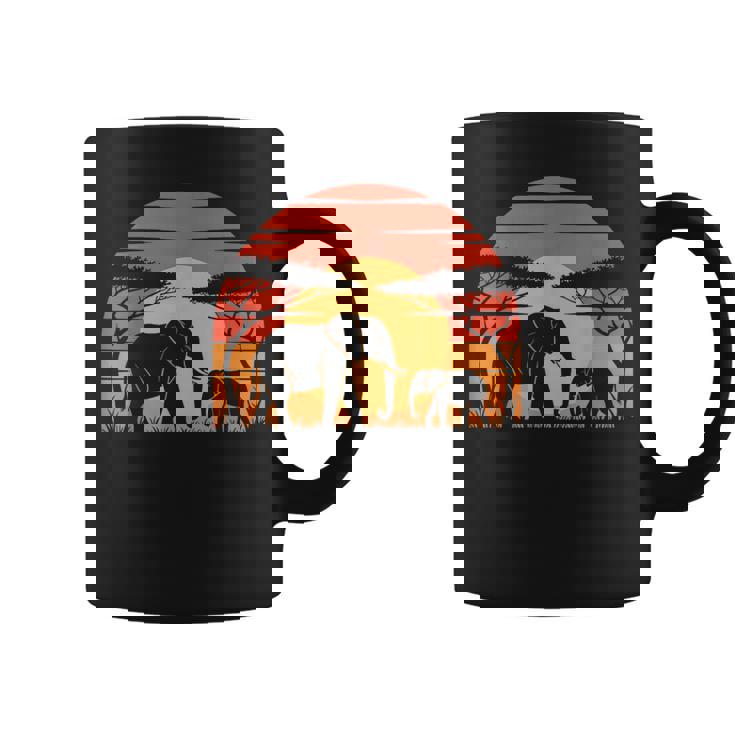 Elefante Estilo Retro Elefanteintage Hombres Es Niños Taza de café