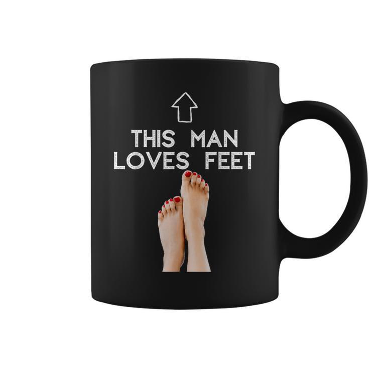 Este Hombre Ama Pies Pies Fetiche Diseño Para Hombre Taza de café