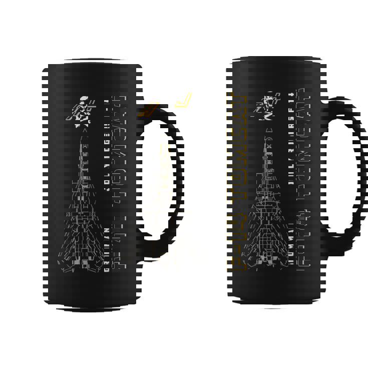 F-14 トムキャット ジョリーロジャース ジェット機プロフィールfa-103 コーヒーマグ