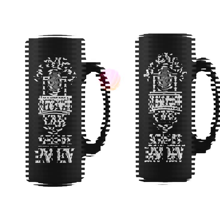 My Favorite Netball Player Calls Me Paw-Paw Outfit Netball Coffee Mug