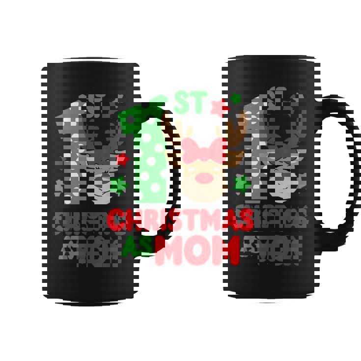 First Christmas As Mom Matching Family 1St Christmas Family Coffee Mug