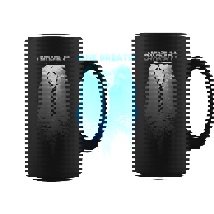 Freediving One Breath ダイビング Apnea オーシャンフリー ダイブシー 長袖tシャツ コーヒーマグ