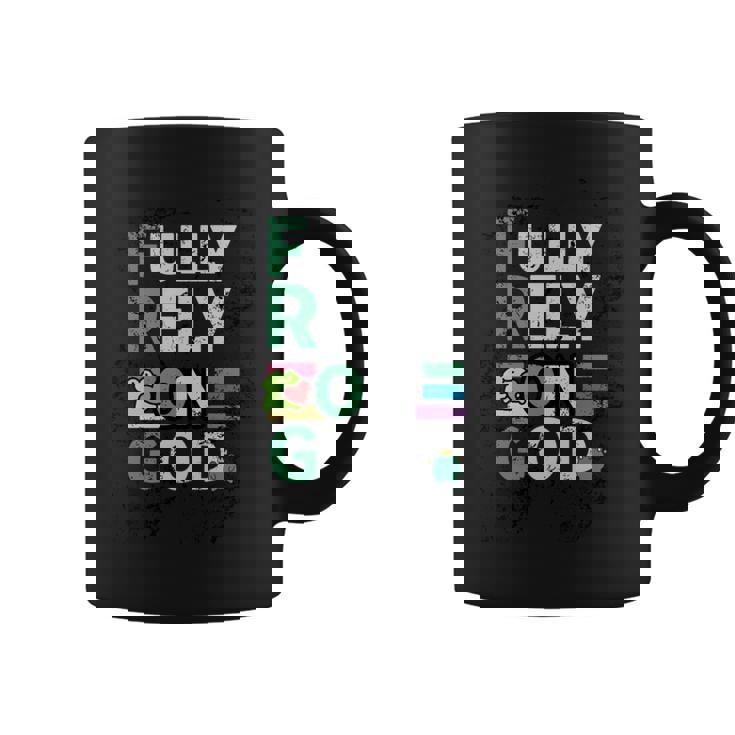 Frog Fully Rely On God 面白いレトロラブハートカエル愛好家 長袖tシャツ コーヒーマグ