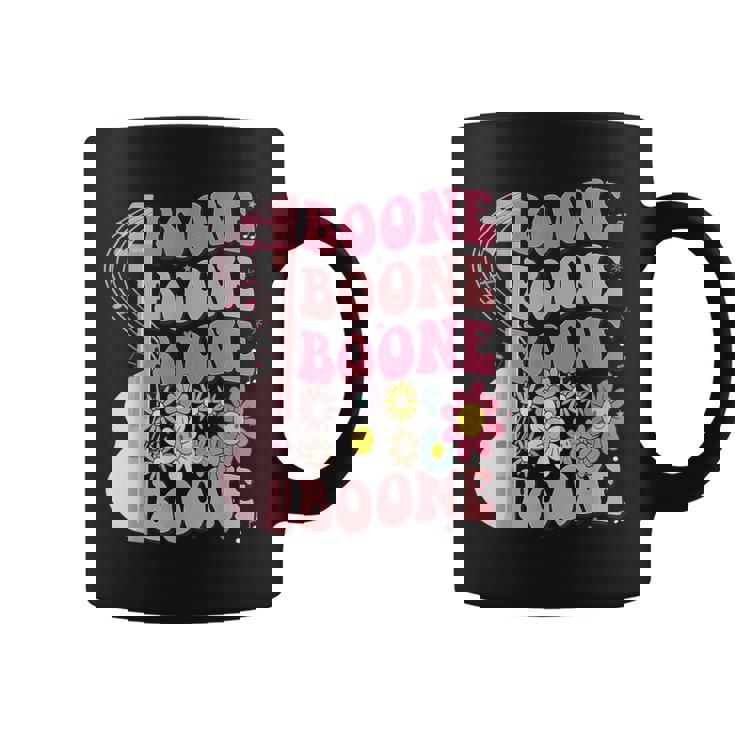 Girl Retro Boone Groovy Flower First Name Personalized 80'S Coffee Mug