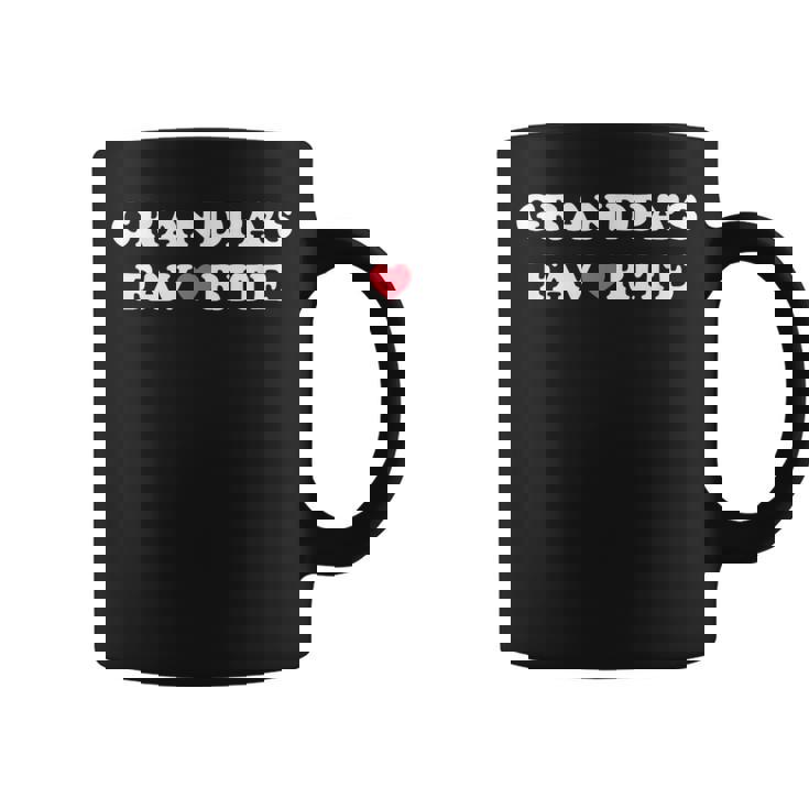 Grandpa's Favorite Grandpa With Red Heart Coffee Mug