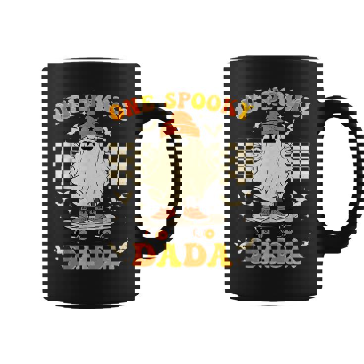 Groovy Boo One Spooky Dada First Halloween Birthday Boy Coffee Mug