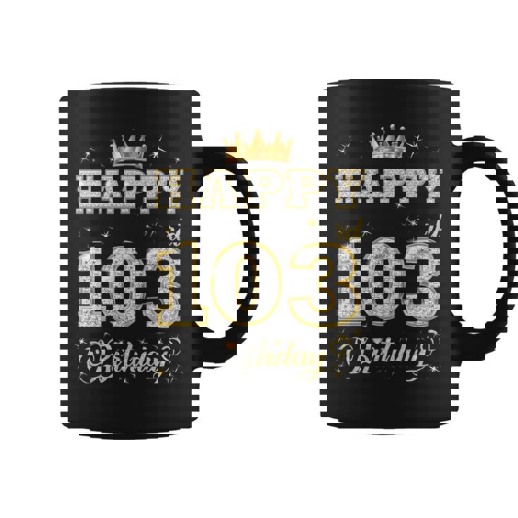 Happy 103Rd Birthday 103歳 女性 男性 誕生日パーティー 長袖tシャツ コーヒーマグ