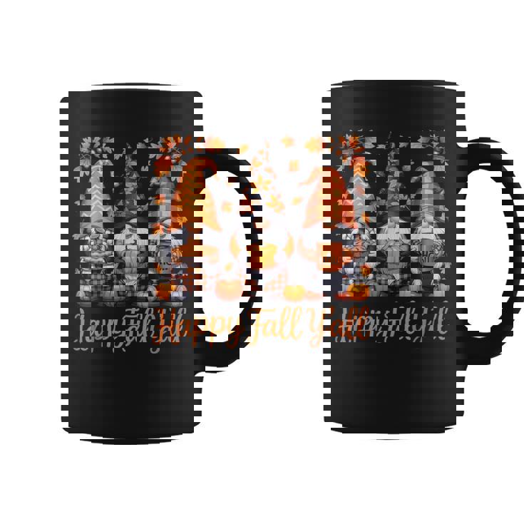 Happy Fall Y'all Gnome Autumn Thanksgiving Coffee Mug