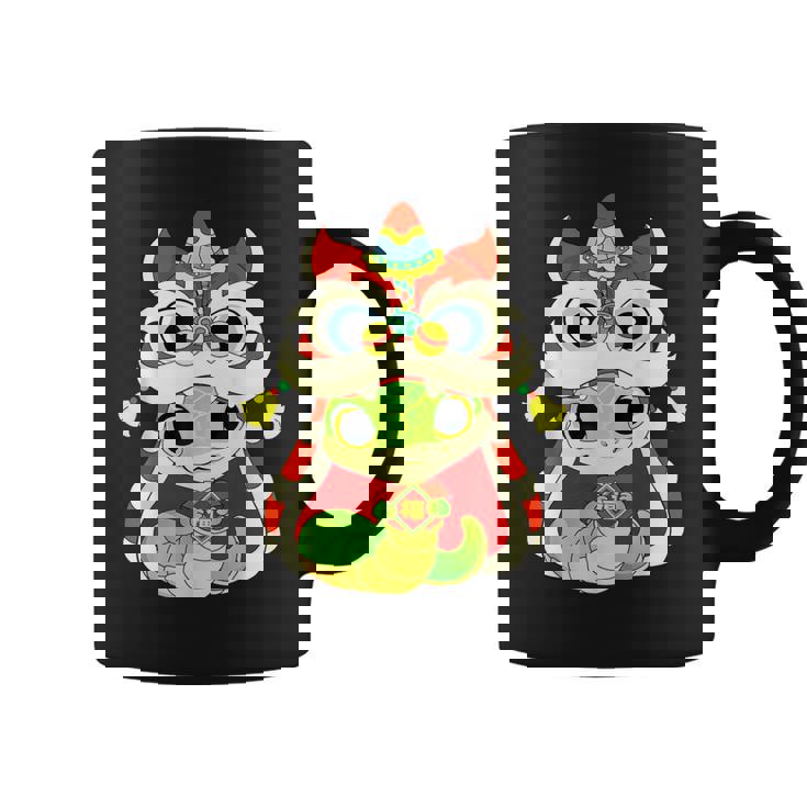 Happy Lunar Chinese New Year 2025 Cute Babynake Dragon コーヒーマグ