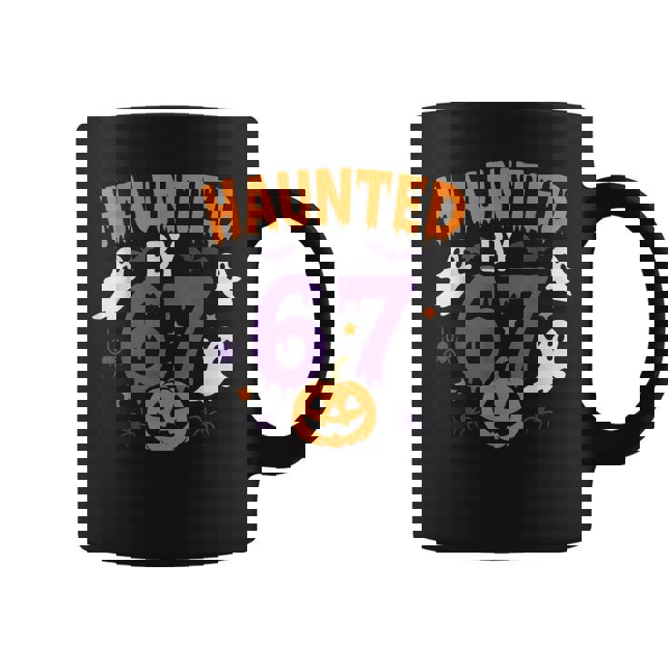 Haunted By 67 67 Halloween Costume Coffee Mug