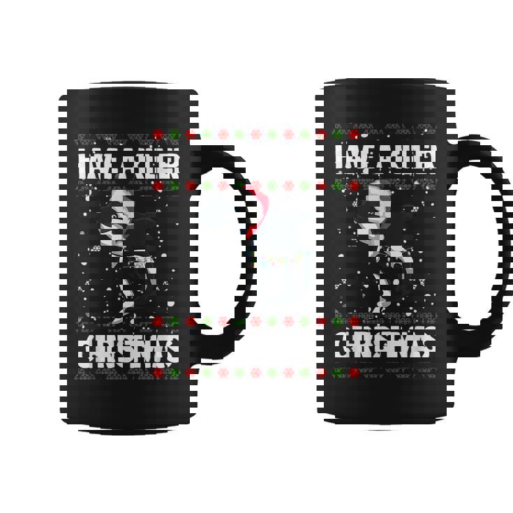 Have A Killer Whale クリスマス サンタ アグリークリスマス シャチ ファニー コーヒーマグ