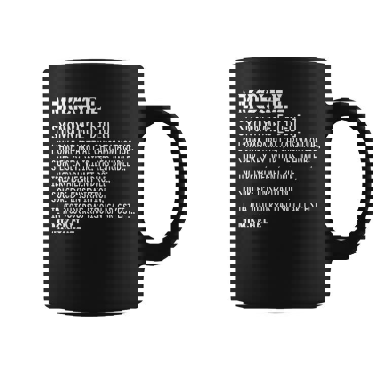 Homme Humour Prénom Personnalisé Mickael Définition Tasse