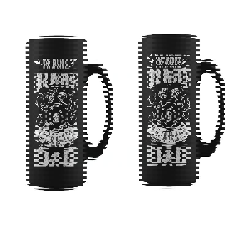 Il Mio Batterista Preferito Mi Chiama Papà Divertente Batterista Papà Tazze