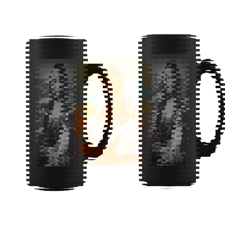 Jack Russel Mona Lisa Pittura Artistica Cane Mamma Papà Tazze