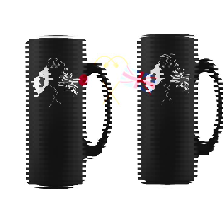 Japanese Flag British Flag 英国遺産 イングリッシュルーツ 日本の国旗 イギリスの国旗 コーヒーマグ