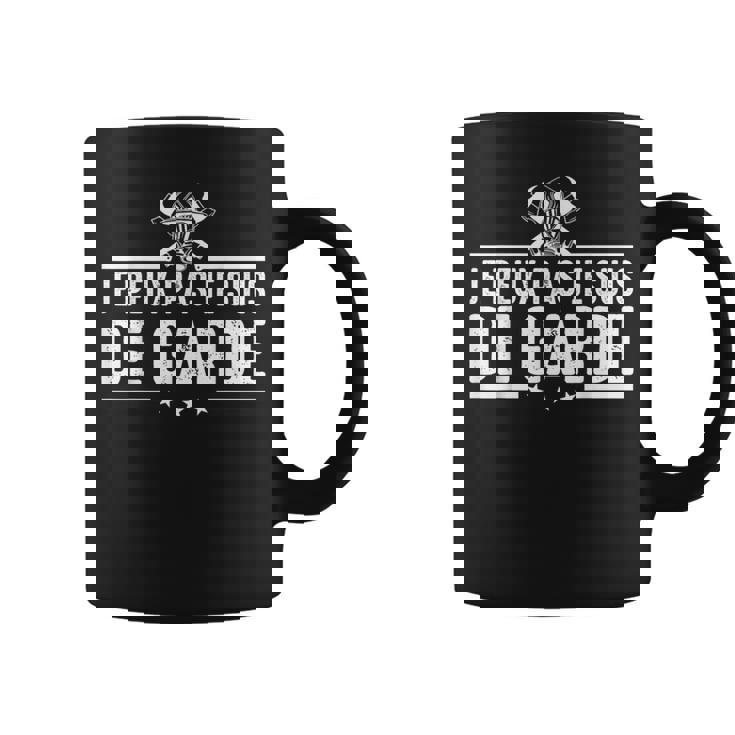 Je Peux Pas Jeuis De Garde Pompier Pompiers Drôle Humour Tasse