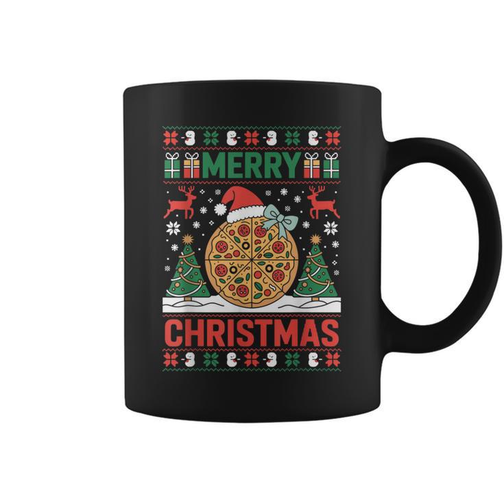 Joyeux Noël Pizza Pull Laidapin De Noël Amusant Tasse