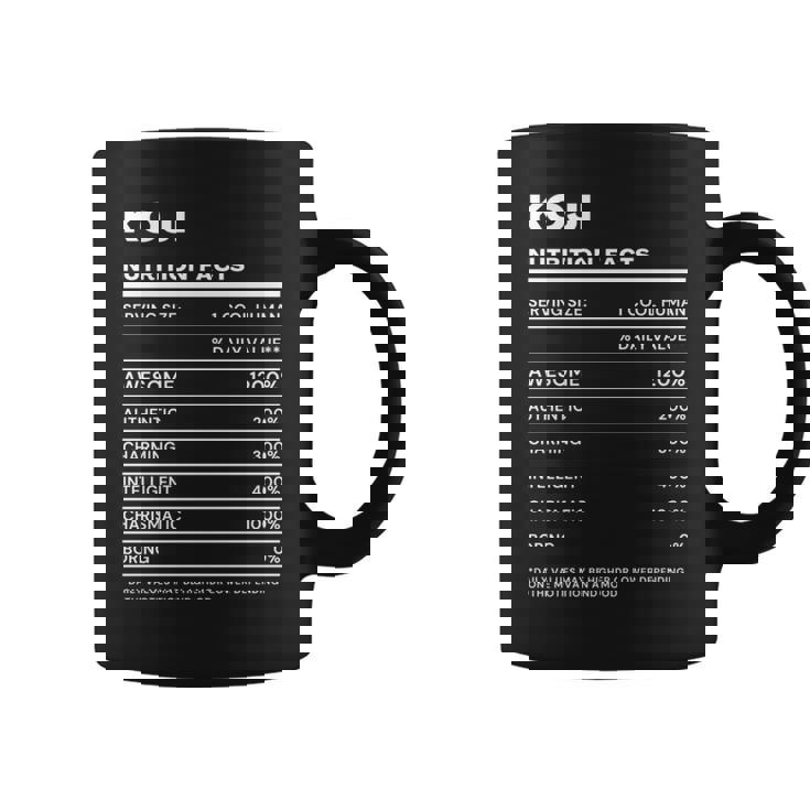 Koji 栄養成分表示 コーヒーマグ