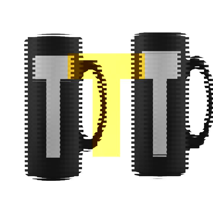 Letter T Group Costume Pretend Halloween Costume Coffee Mug