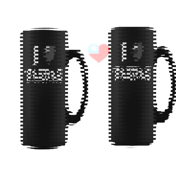 I Love Heart 台湾国旗 台湾 台湾 プライド Roc 台北 コーヒーマグ